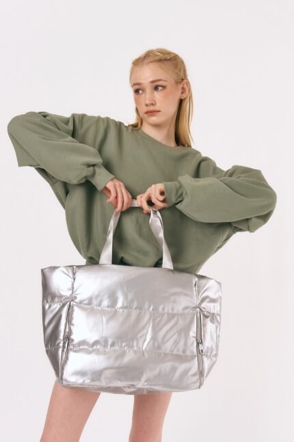 Oversized Quilted Tote